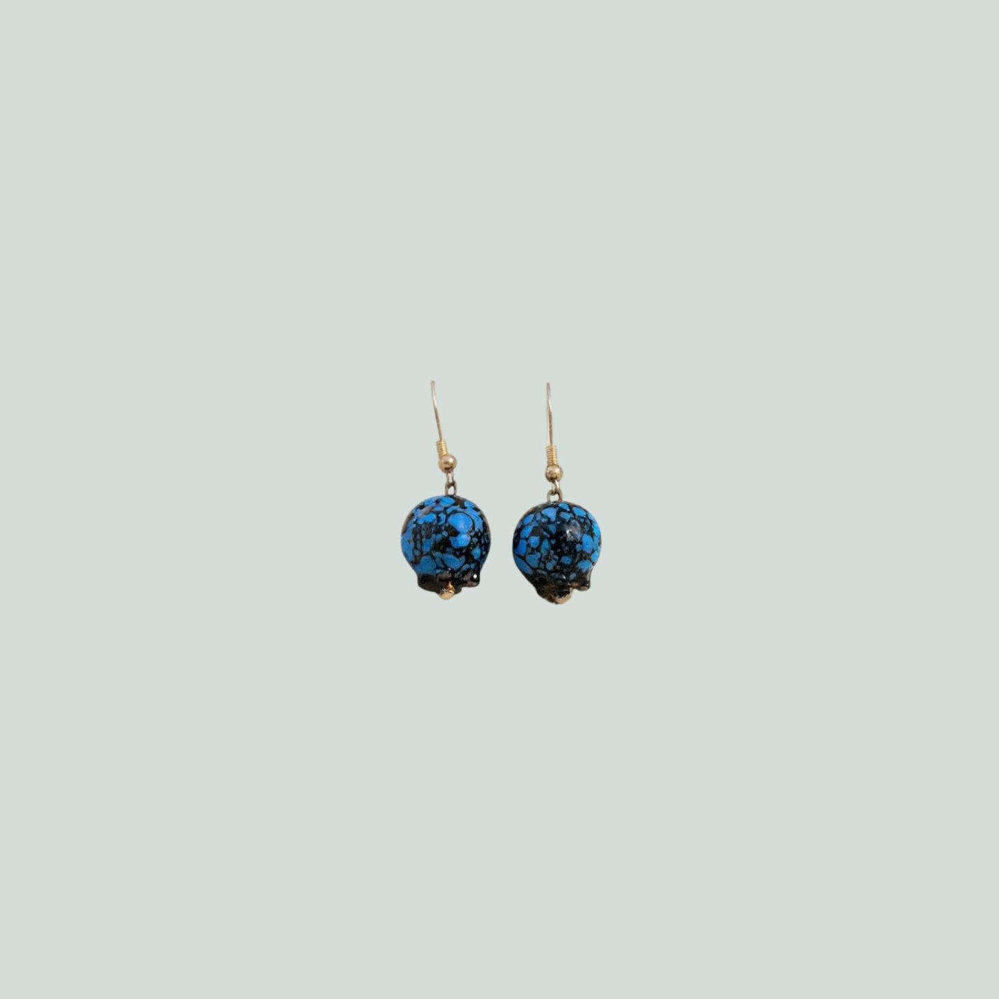 Glass Blueberry Earrings