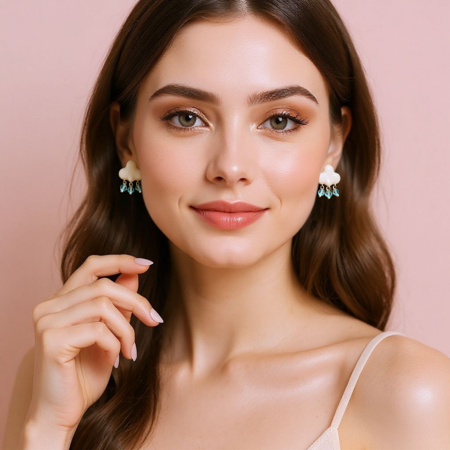 Rain Cloud Stud Earrings