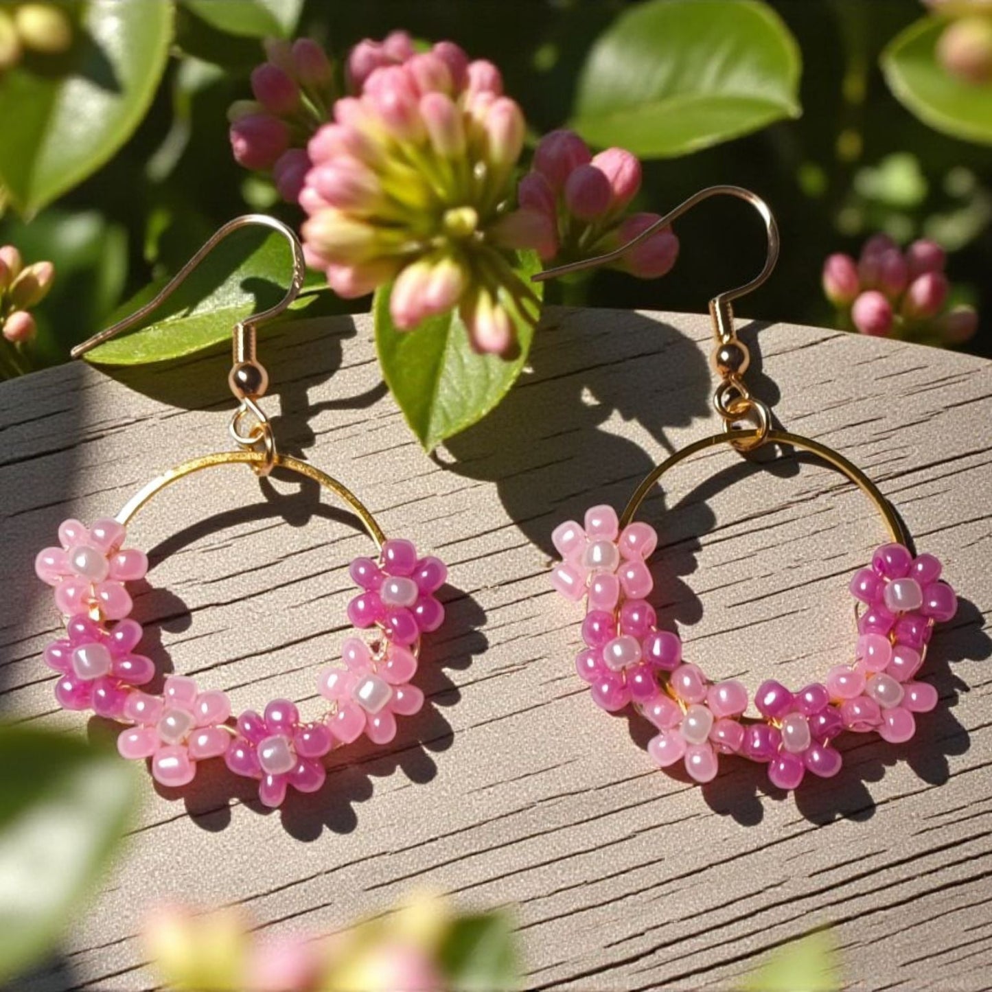 Beaded Bracelet & Earrings Set