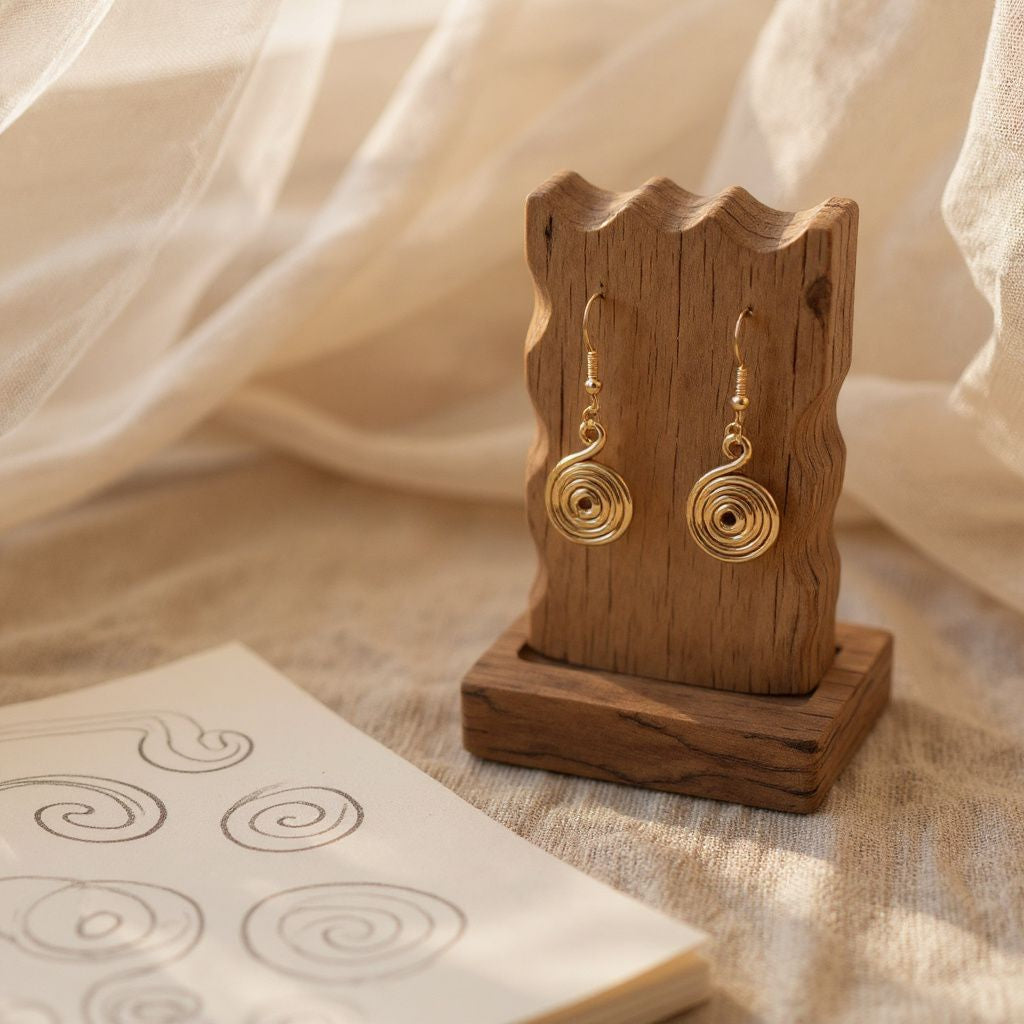 Spiral Drop Earrings