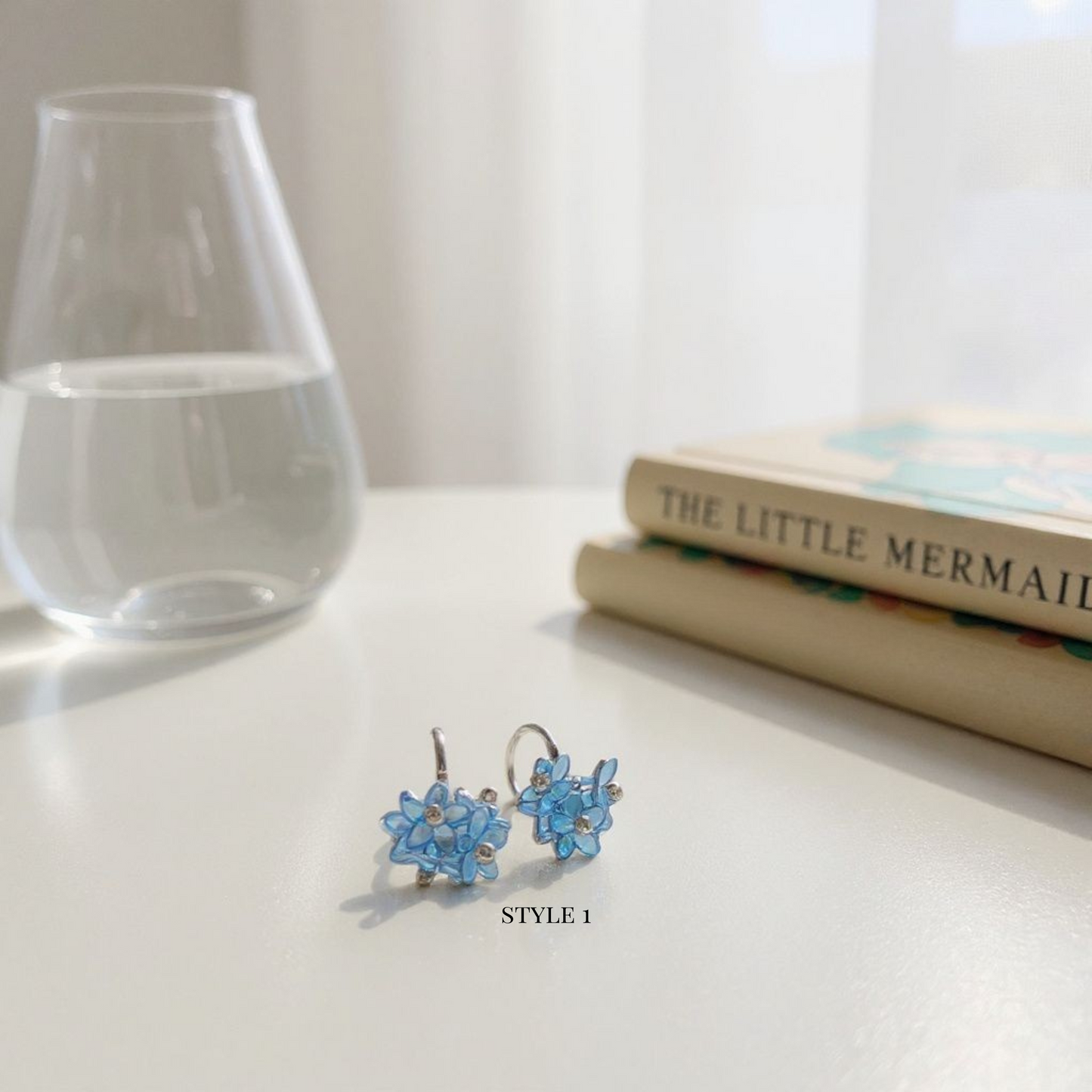 Floral Cluster Drop Earrings